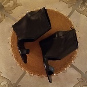 Plomo Wedge Black Sandal Ankle Bootie